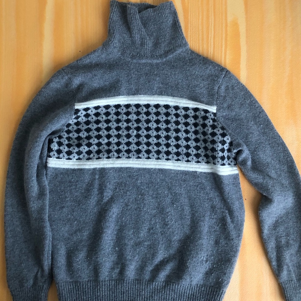 Ben Sherman patterned turtleneck sweater L